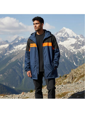 Columbia Vintage 90s Color Block Hooded Parka Jacket - Size M - JC325